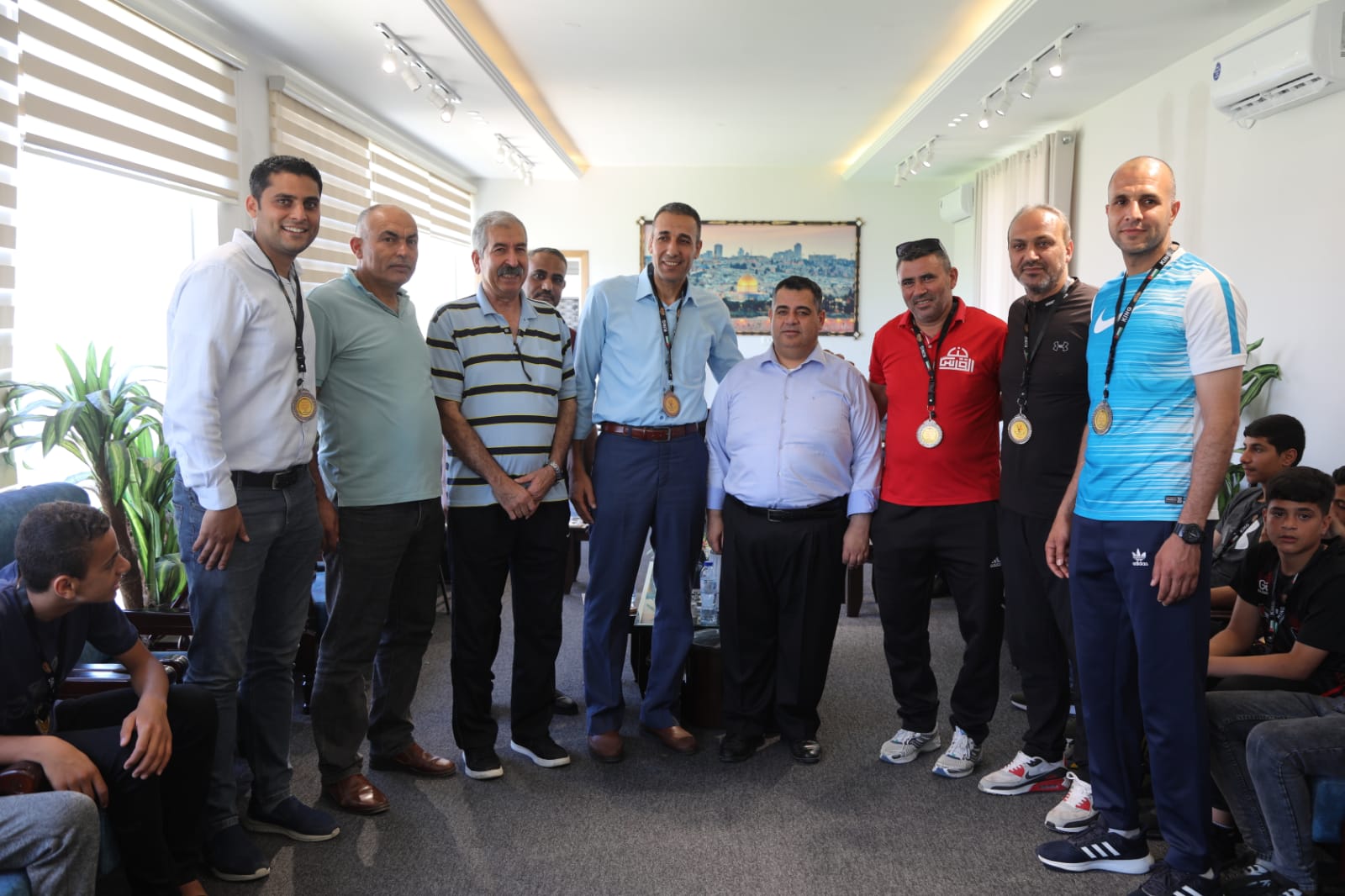 وفد منتخب براعم فلسطين لكرة الطائرة | 