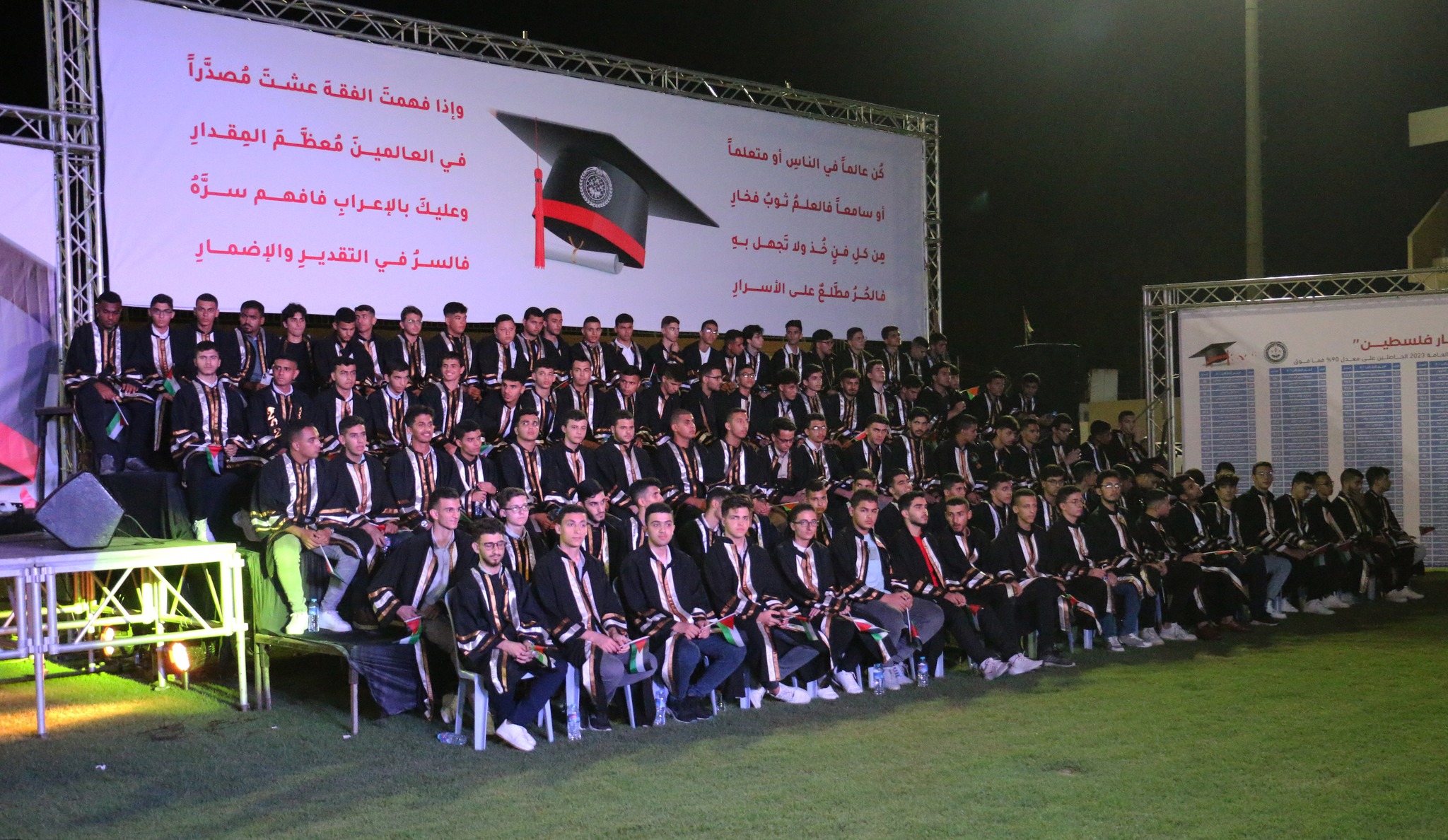 حفل تكريم 250 من المتفوقين من الرياضيين وأبناءهم في الثانوية العامة " فوج أقمار فلسطين " | 